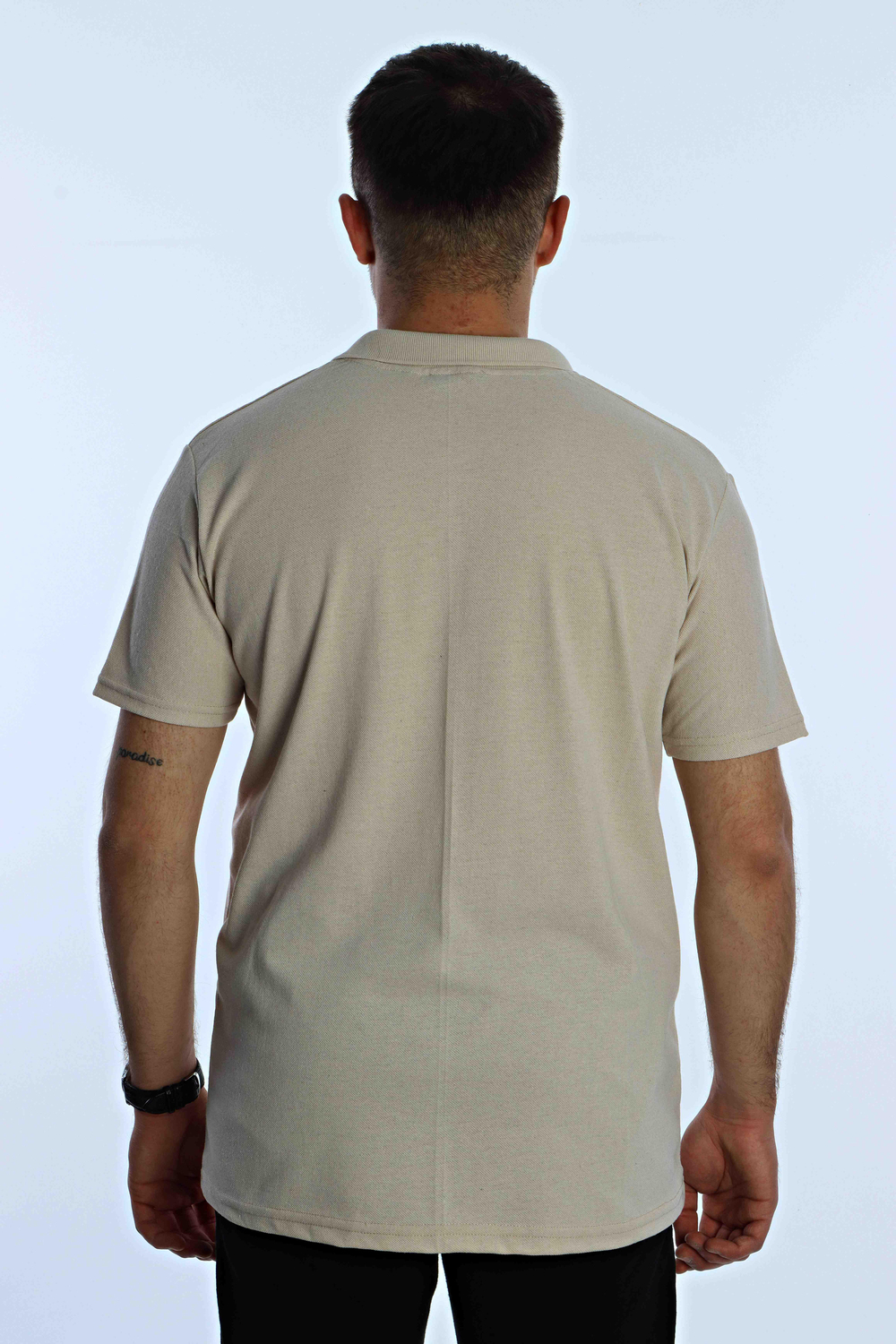 Betep Polo Yaka Tşört Krem