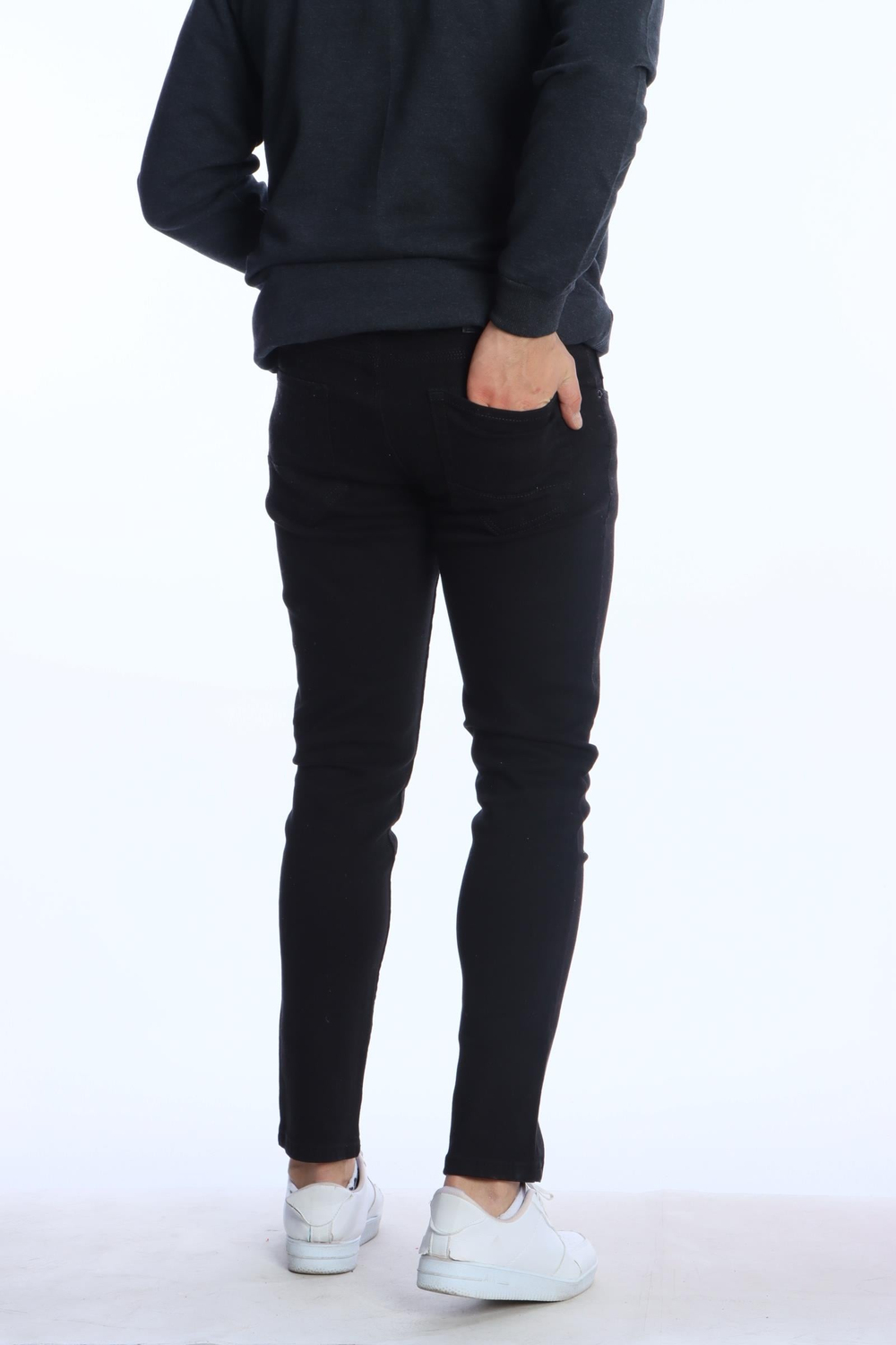 Big Rodoc Slimfit Kot Pantolon Siyah-Beyaz