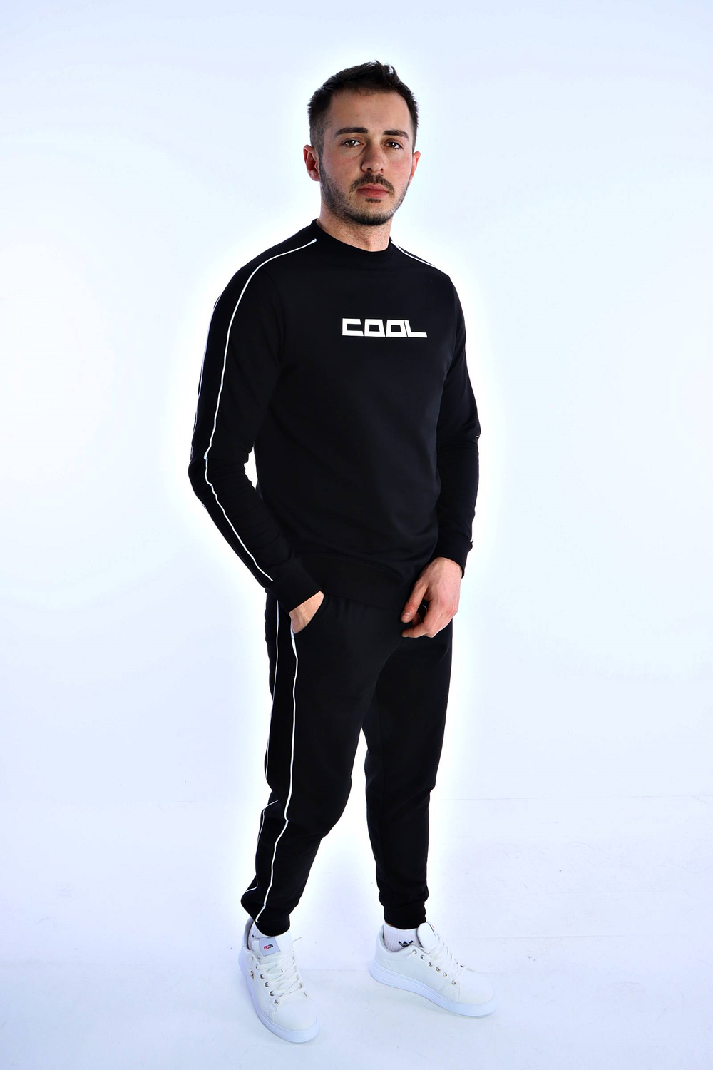 Coolstyle 3418 Çift Kıl Biyeli Takım Siyah