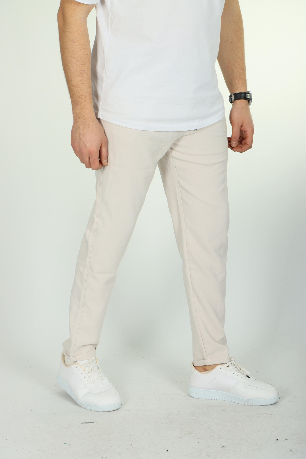 Eg38 Double Face Jogger Pantolon (1) Beyaz