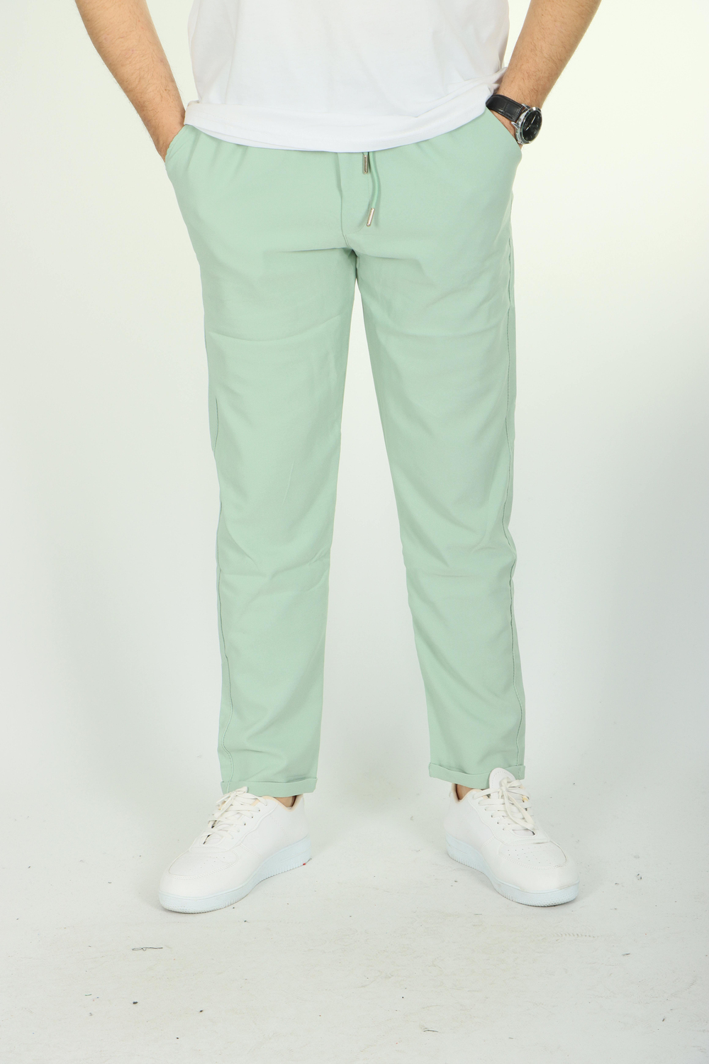 Eg38 Double Face Jogger Pantolon (1) Mint Yeşili