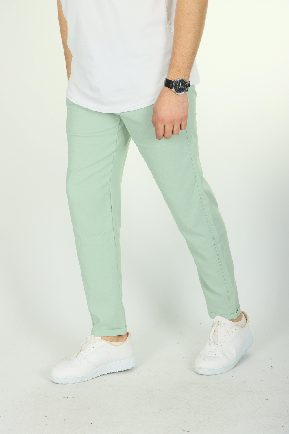 Eg38 Double Face Jogger Pantolon (1) Mint Yeşili