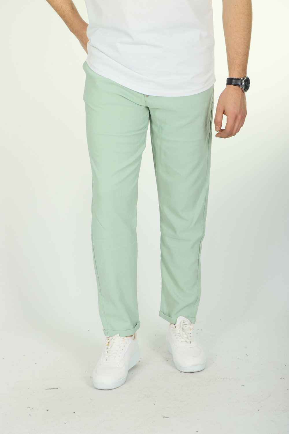 Eg38 Double Face Jogger Pantolon (1) Mint Yeşili