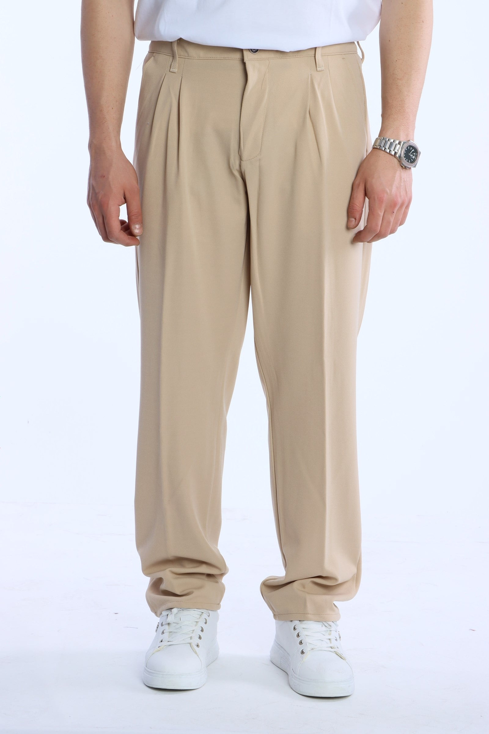 Eg38 Pileli Baggy Kumaş Pantolon Vizyon