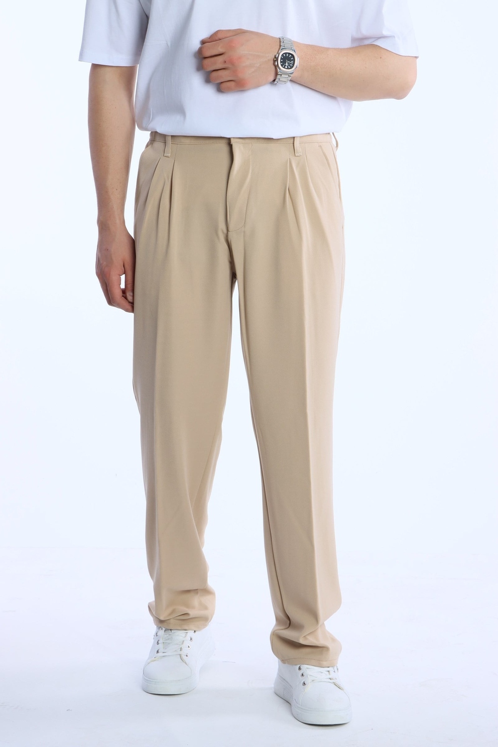 Eg38 Pileli Baggy Kumaş Pantolon Vizyon