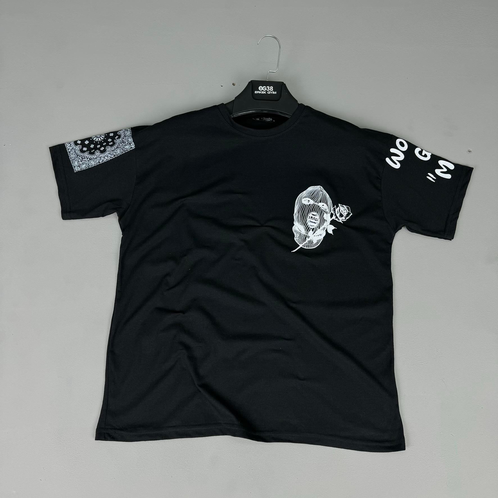 Tmb Maske Oversize Tişört Siyah
