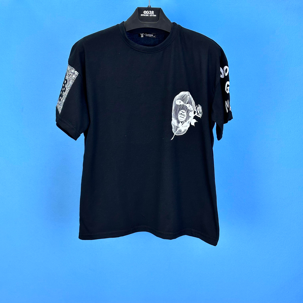 Tmb Maske Oversize Tişört Siyah