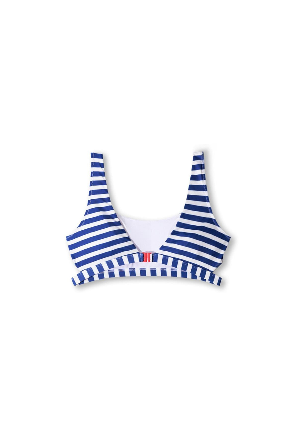 Kadın Mavi Beyaz Çizgili Bikini Üst