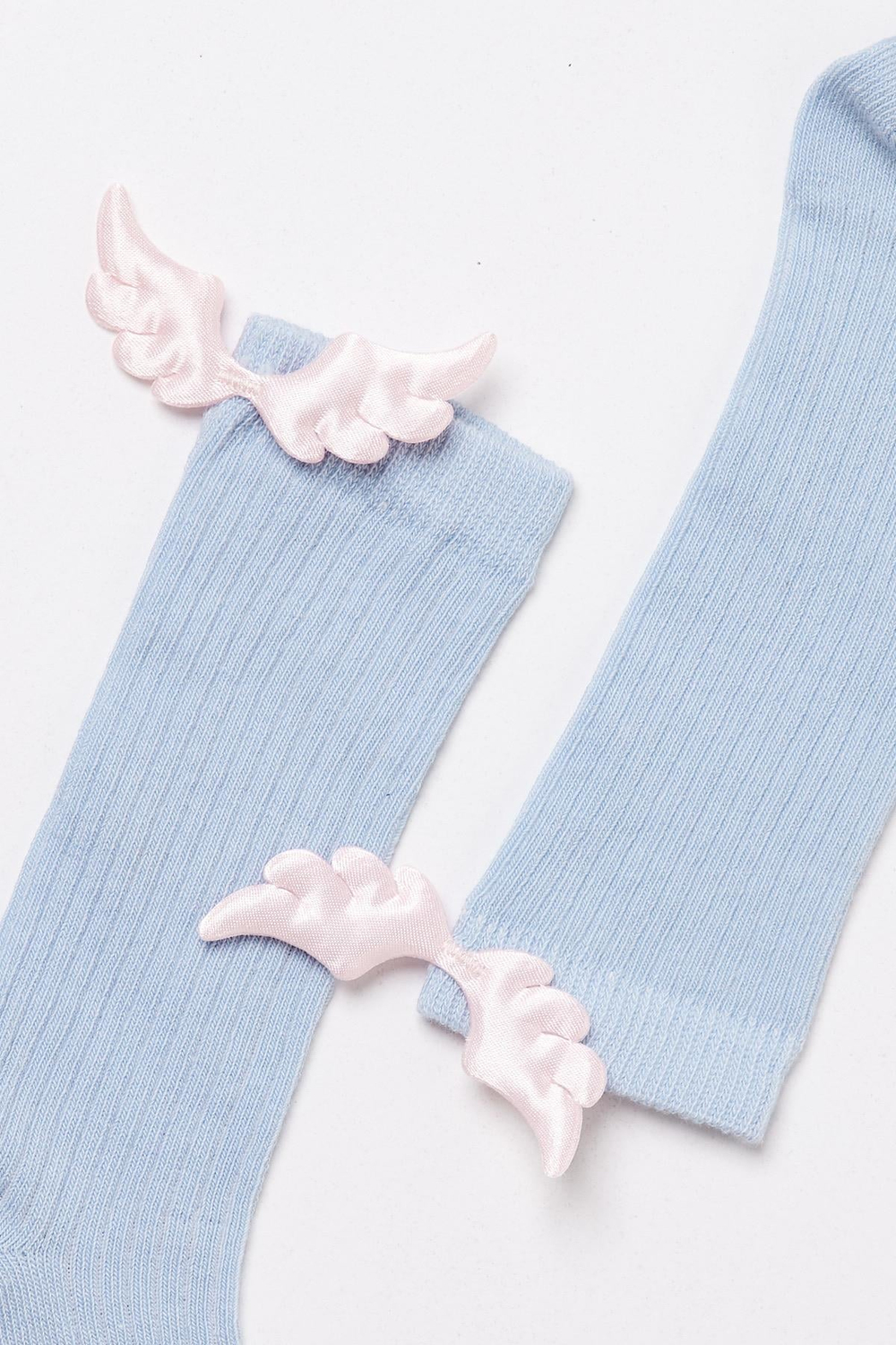 Baby Knee-High Socks With Wing Accessories Blue