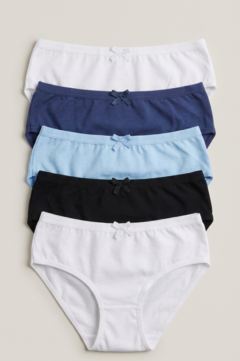 5li Paket Basic Kız Çocuk Slip Çok Renkli
