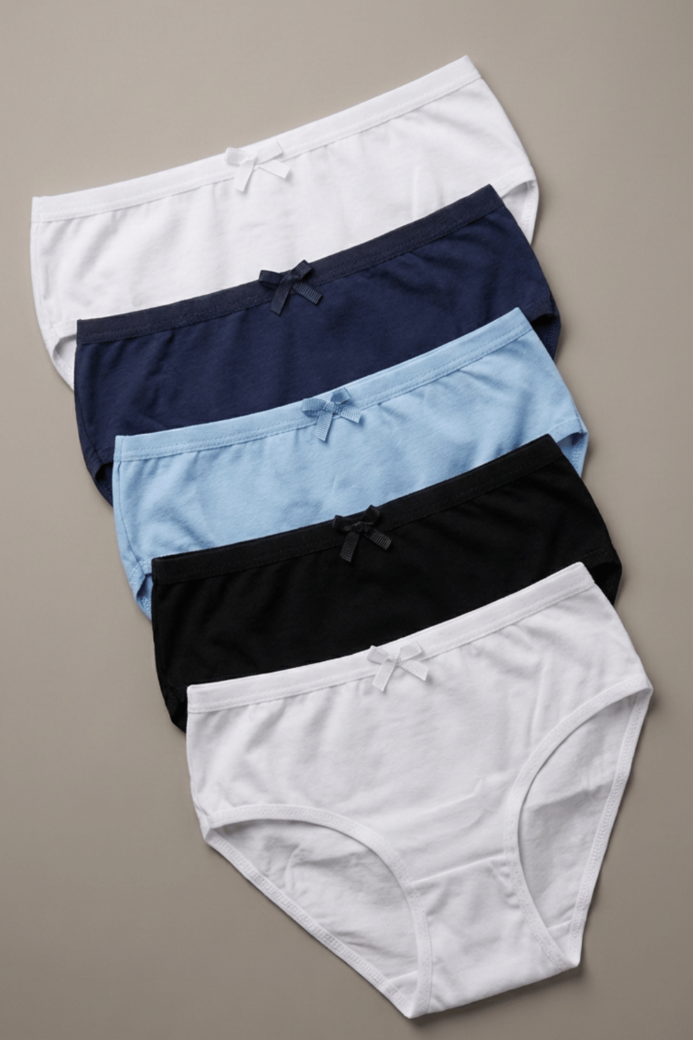 5li Paket Basic Kız Çocuk Slip Çok Renkli