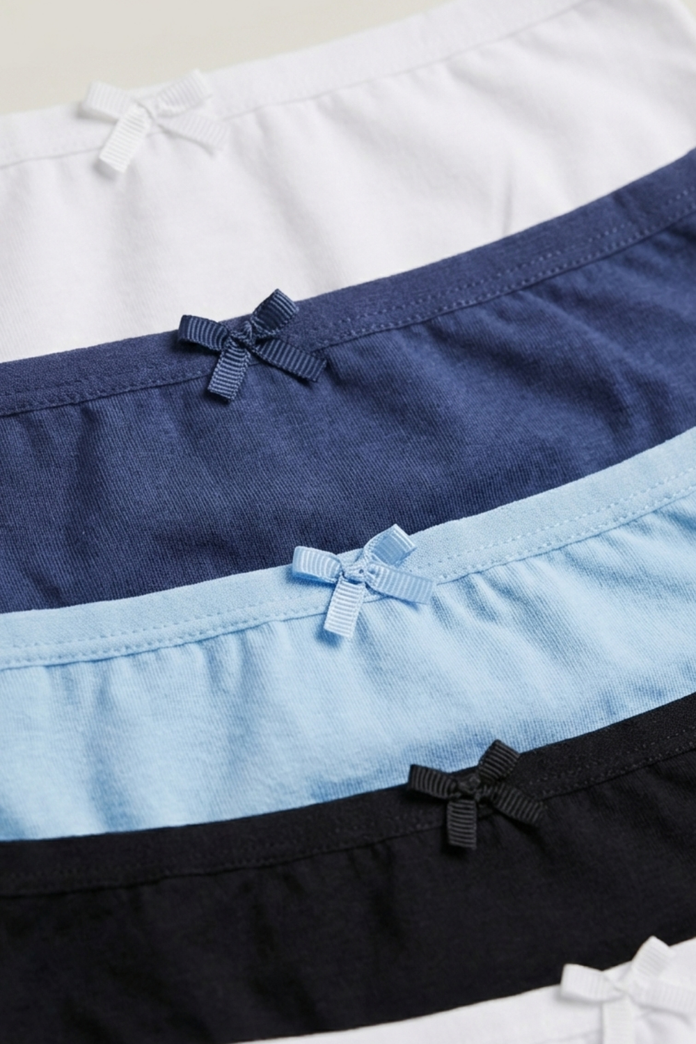 5li Paket Basic Kız Çocuk Slip Çok Renkli