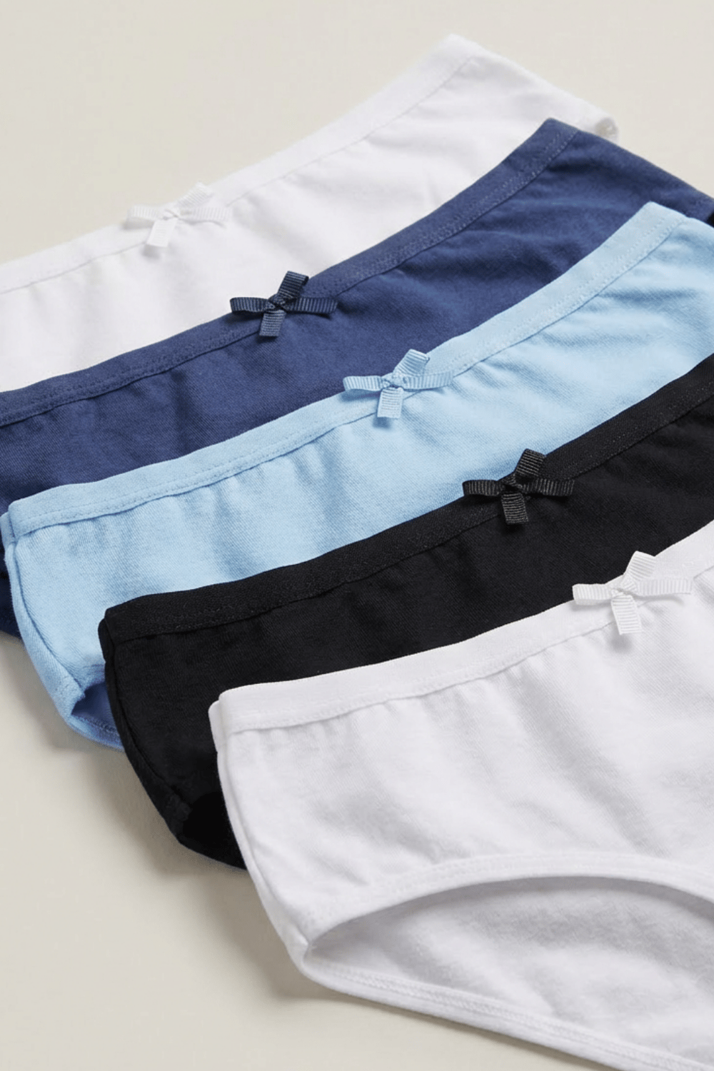 5li Paket Basic Kız Çocuk Slip Çok Renkli