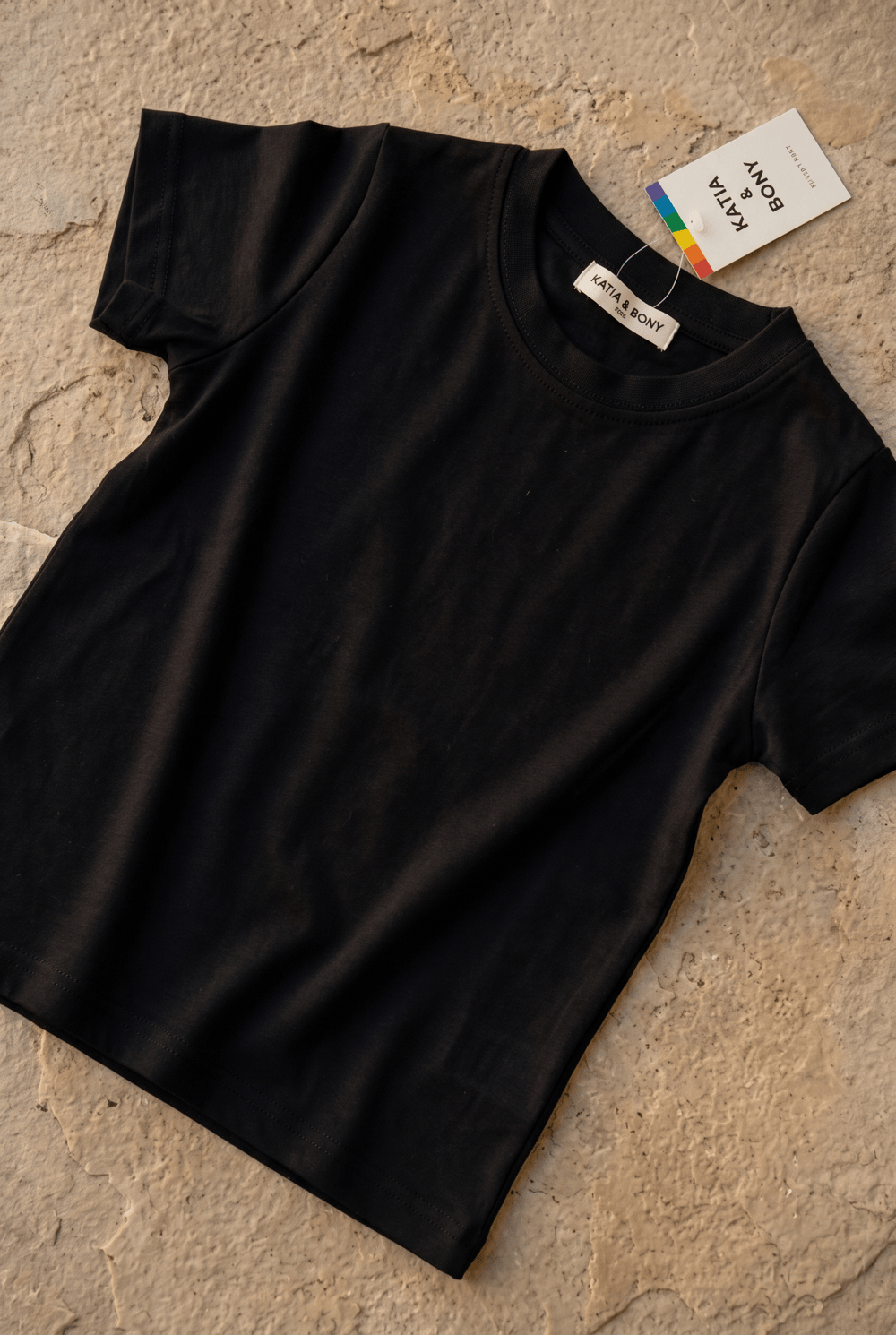 12610E2003 MODAL ÇOCUK T-SHIRT SİYAH