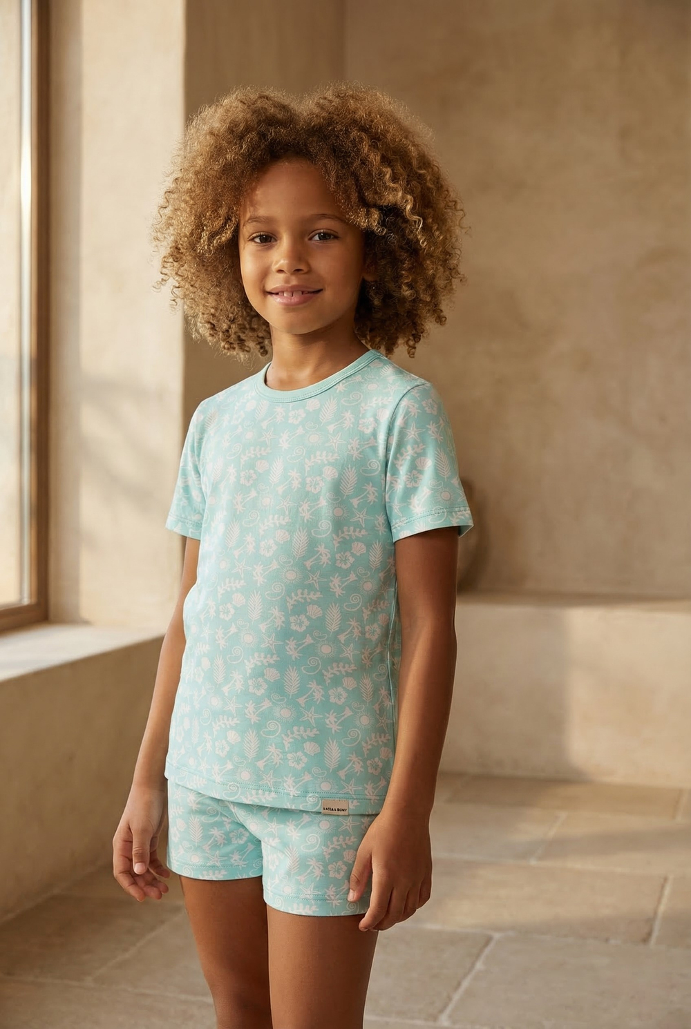 Çocuk Sea La Vie Deniz Temalı Paketli Şortlu Pijama Takımı