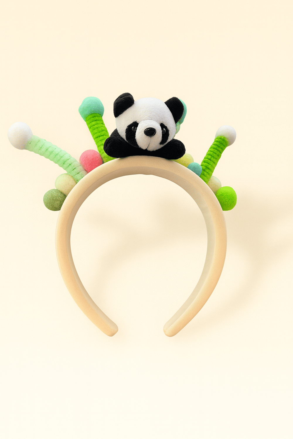 Çocuk Panda Boncuk Aksesuarlı Taç
