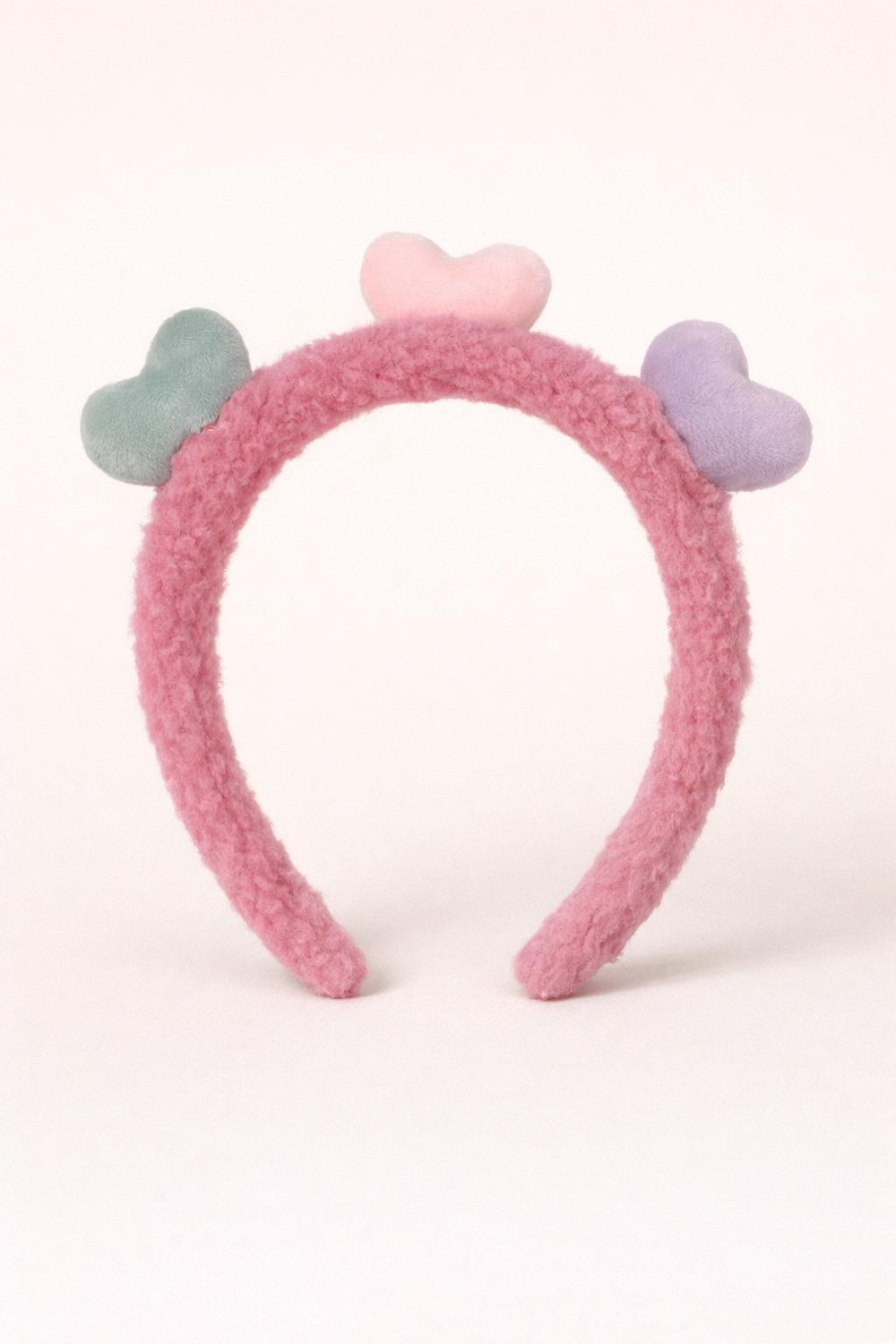 Crown Dark Pink With Colorful Heart Accessory