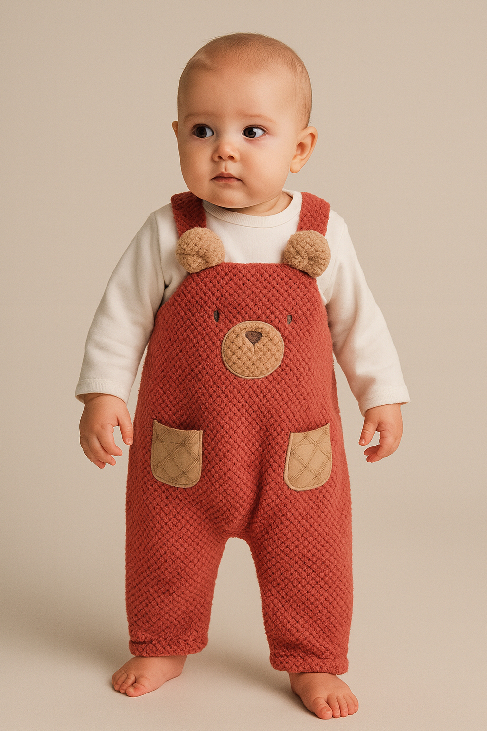 22512G1002 TEDDY BEBEK TULUM Kırmızı