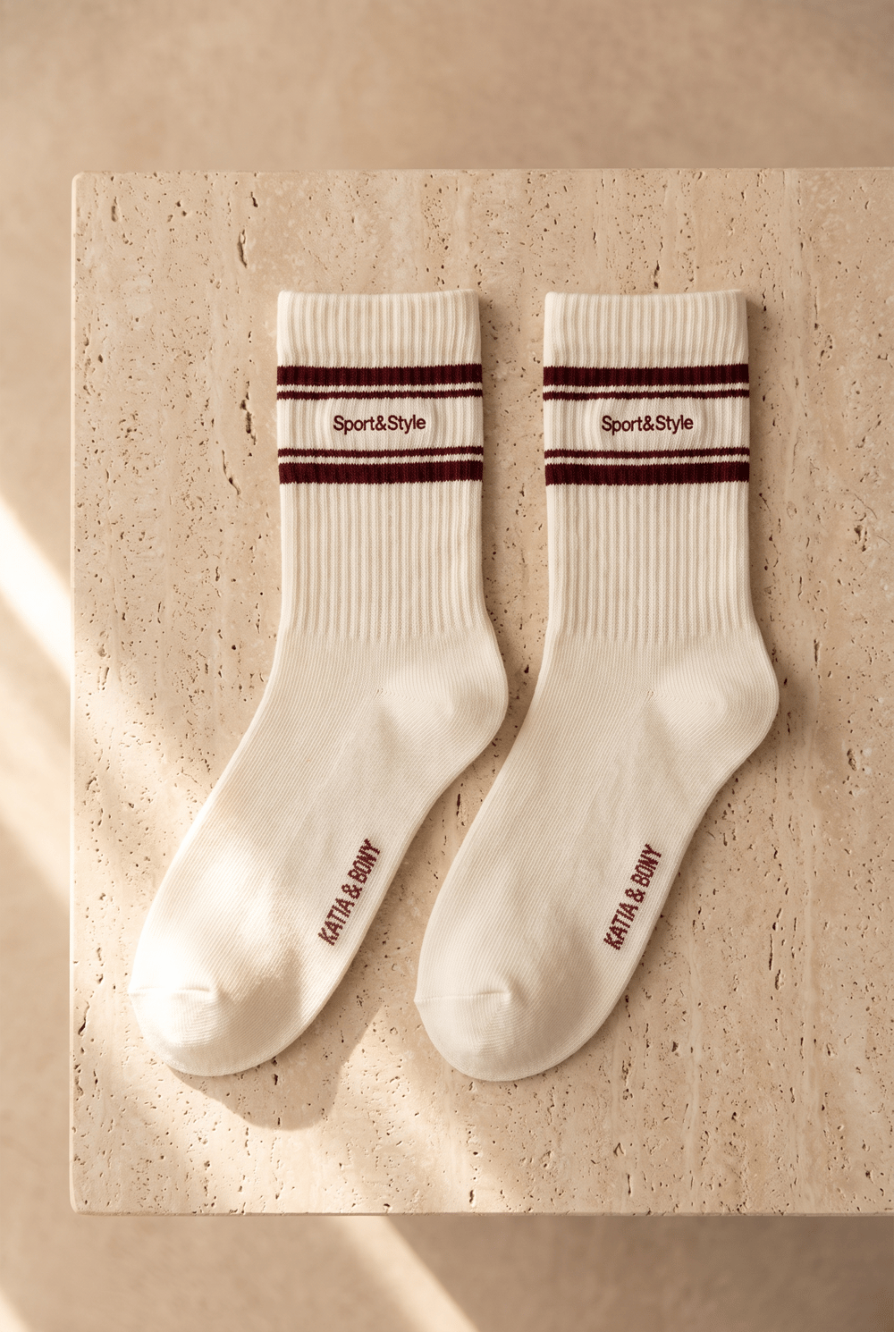 Unisex 3lü Raket Nakışlı Spor Soket Çorap