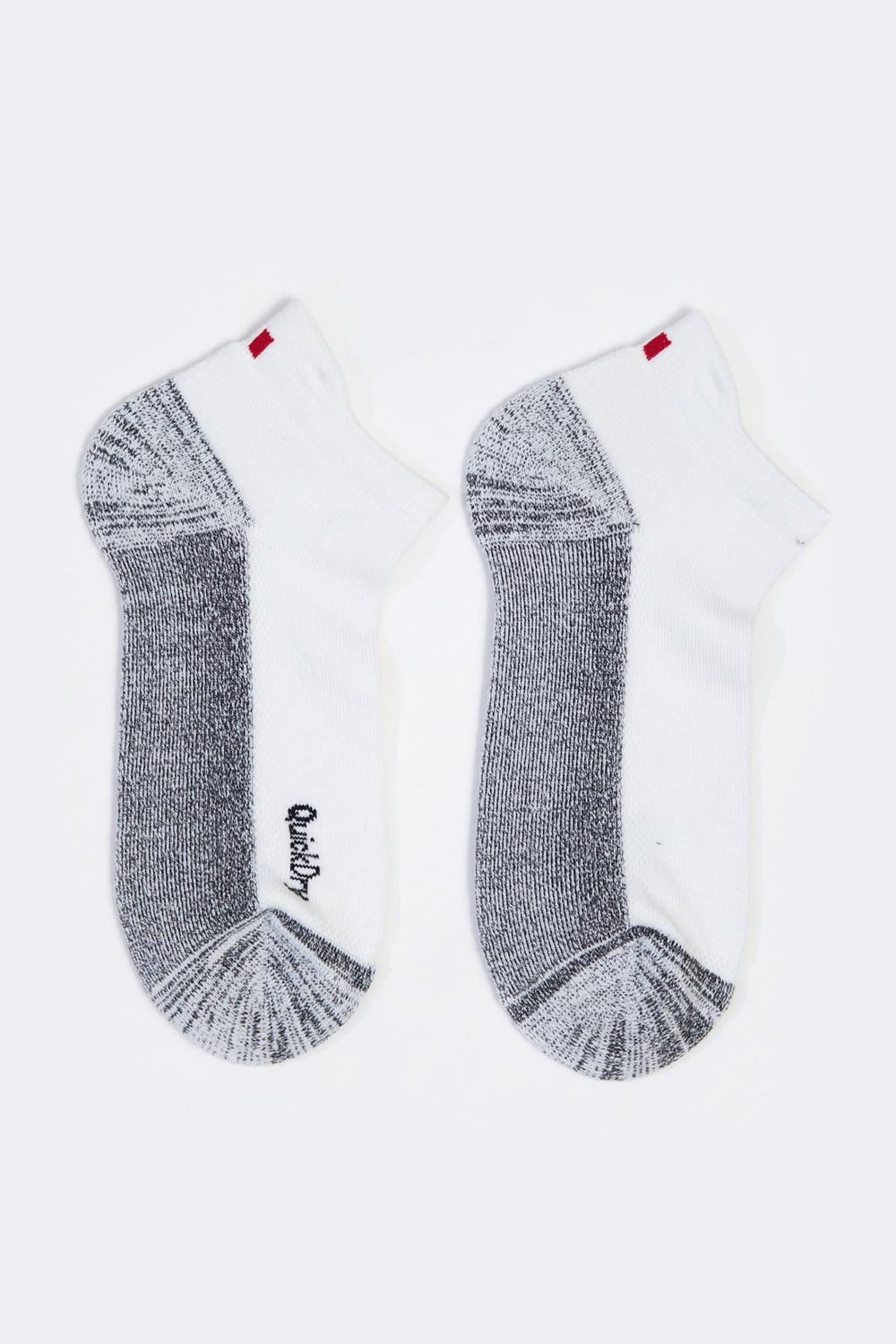 2li Paket Erkek Golf Patik Çorap Beyaz/Beyaz