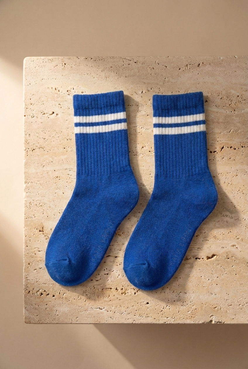 3lü Paket Erkek Çocuk Şeritli Soket Çorap