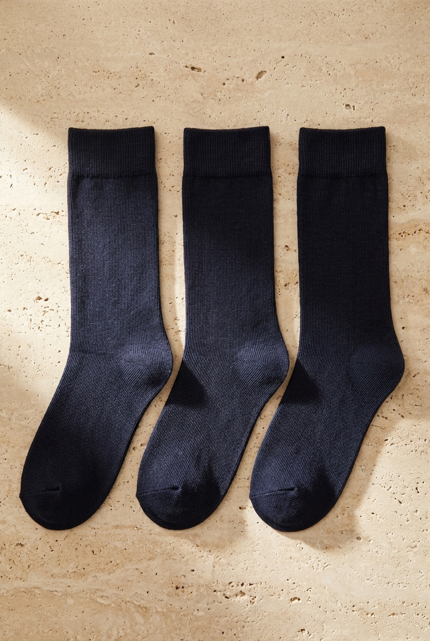 3lü Paket Family Erkek Soket Çorap Lacivert / Lacivert / Lacivert