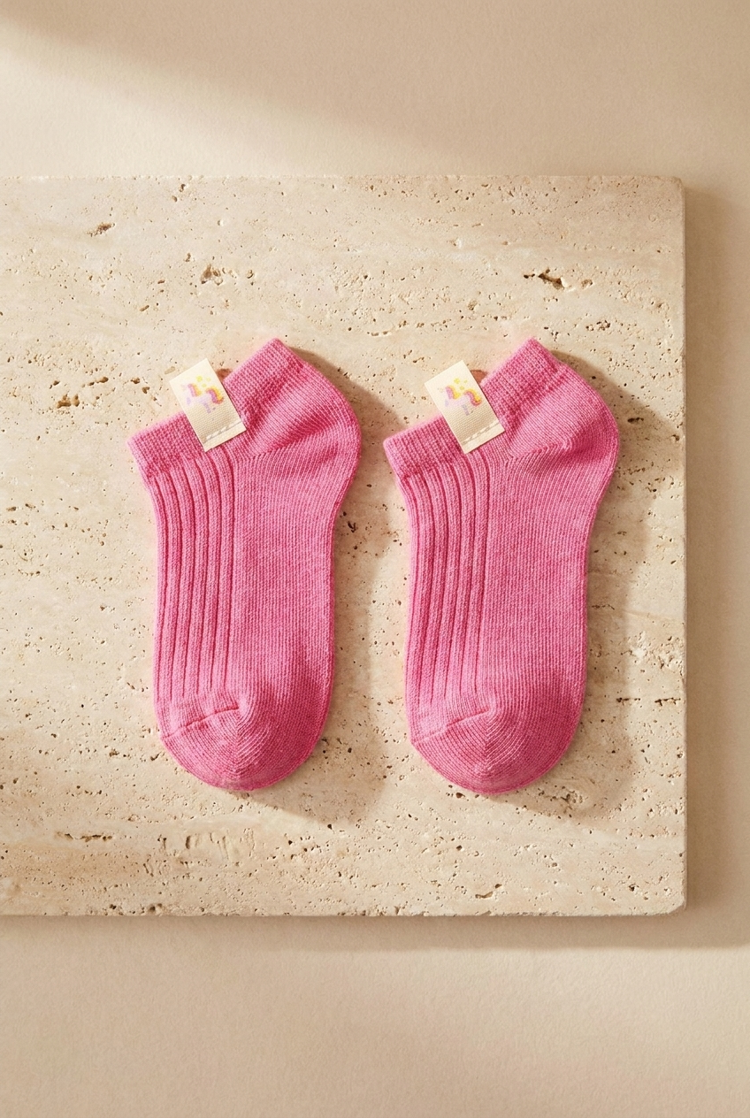 Pack Of 3 Girls Fairytale Booties Socks Pink Patterned