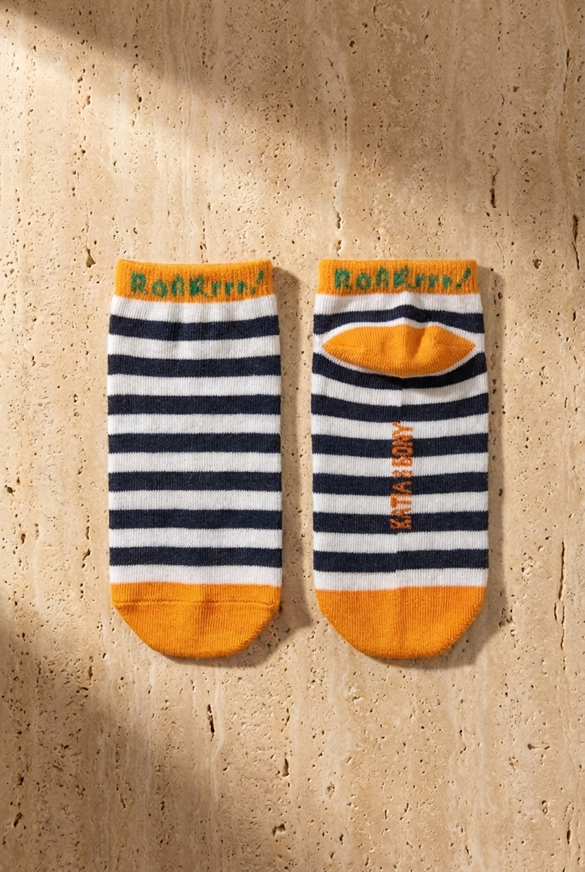 4 lü Paket Dinozor Men Kids Step Çorap Patterned