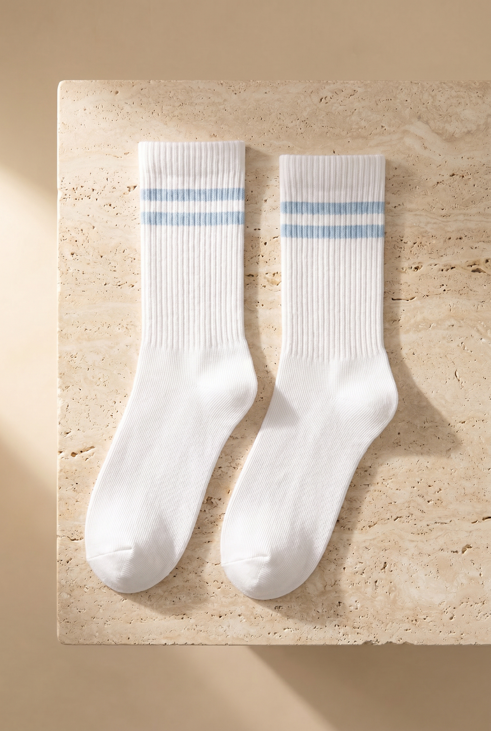 4lü Paket Şeritli Soket Çorap Renkli
