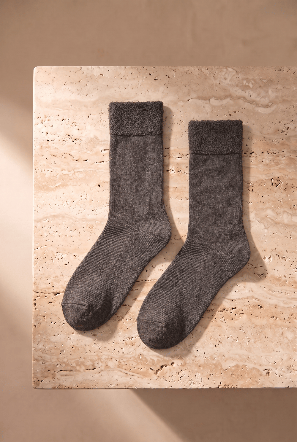 5 li Paket Kadın Soket Çorap Ekru