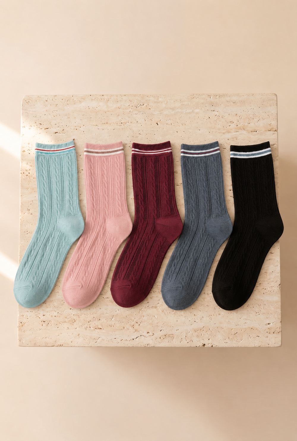 Pack Of 5 Womens Socks Multi Color