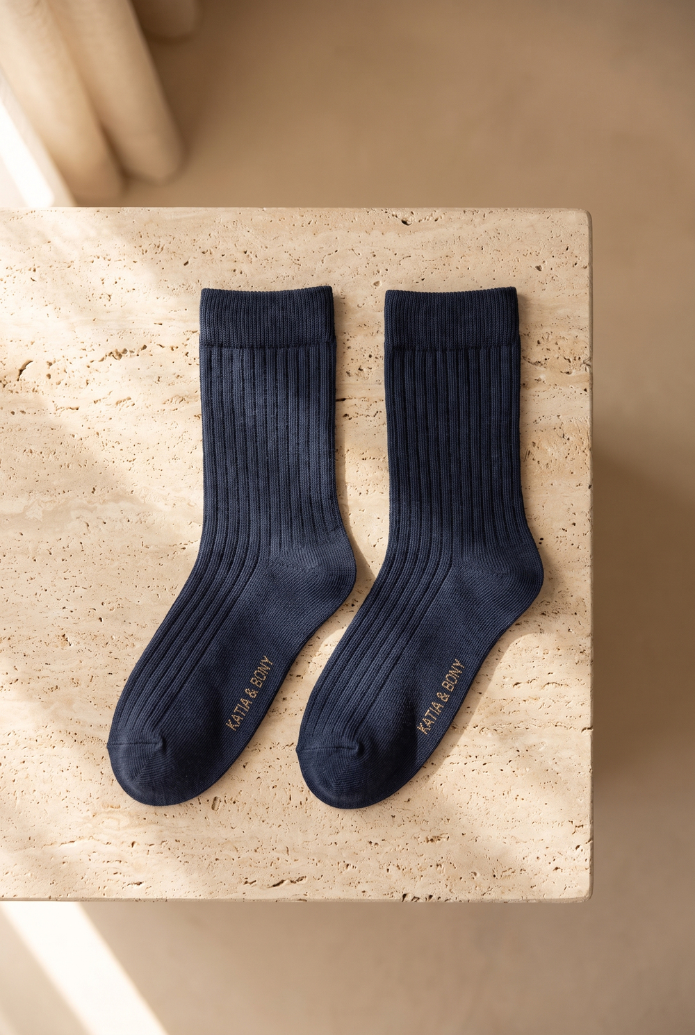 5li Paket Unisex Soket Çorap Mavi Mix