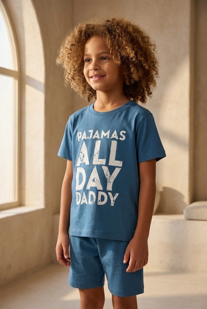 All Day Erkek Çocuk Pijama Üst Lacivert