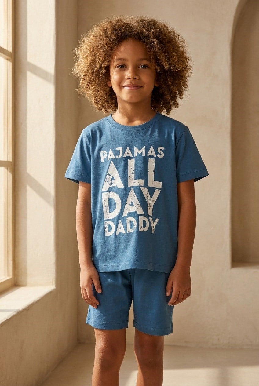 All Day Erkek Çocuk Pijama Üst Lacivert