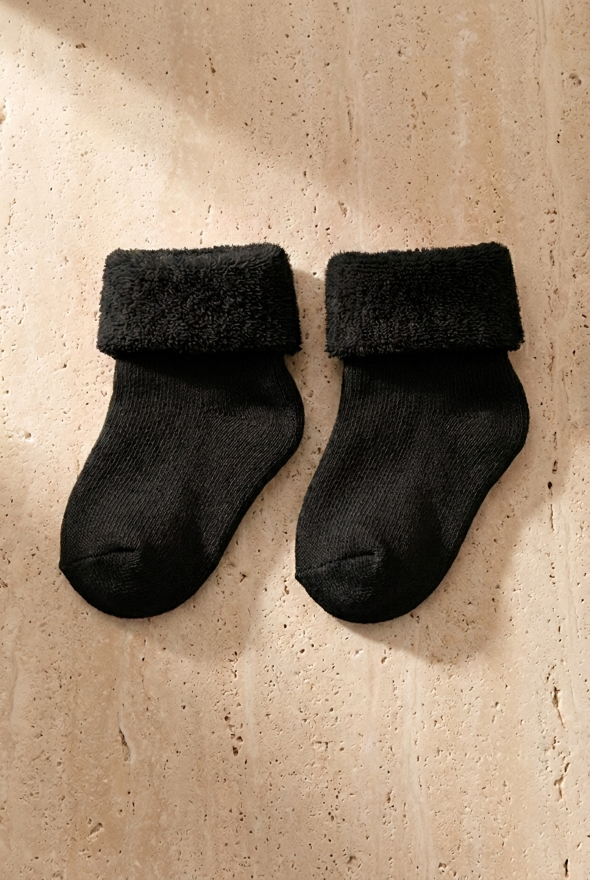 4Pck Baby Towel Socket Socks Multıcolored