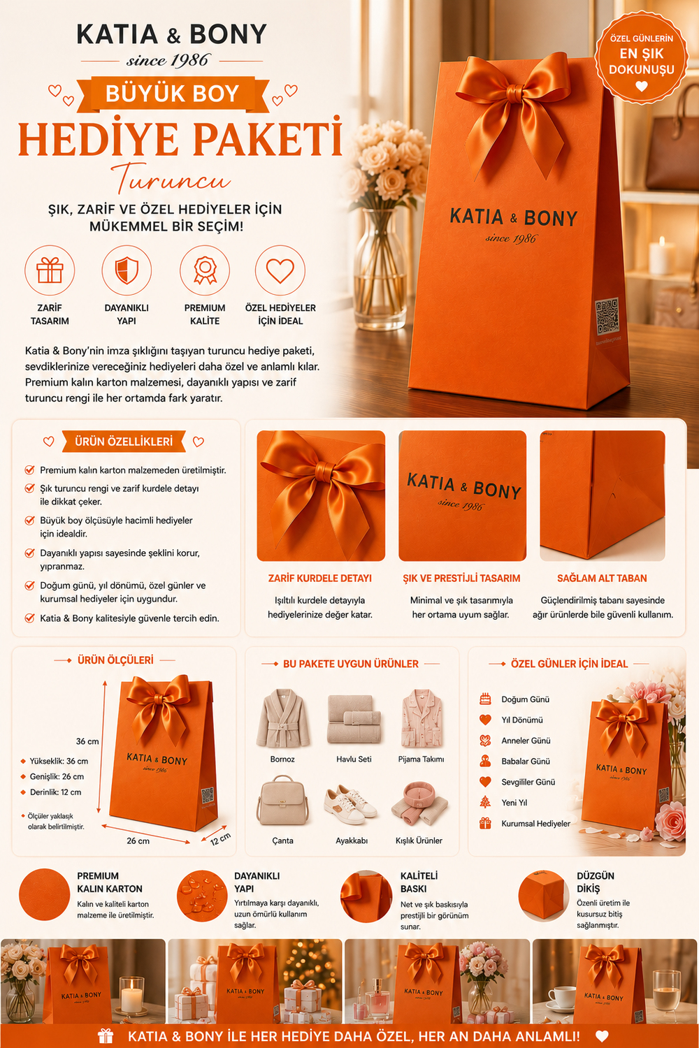 Large Size Katia \U0026 Bony Gift Package Orange
