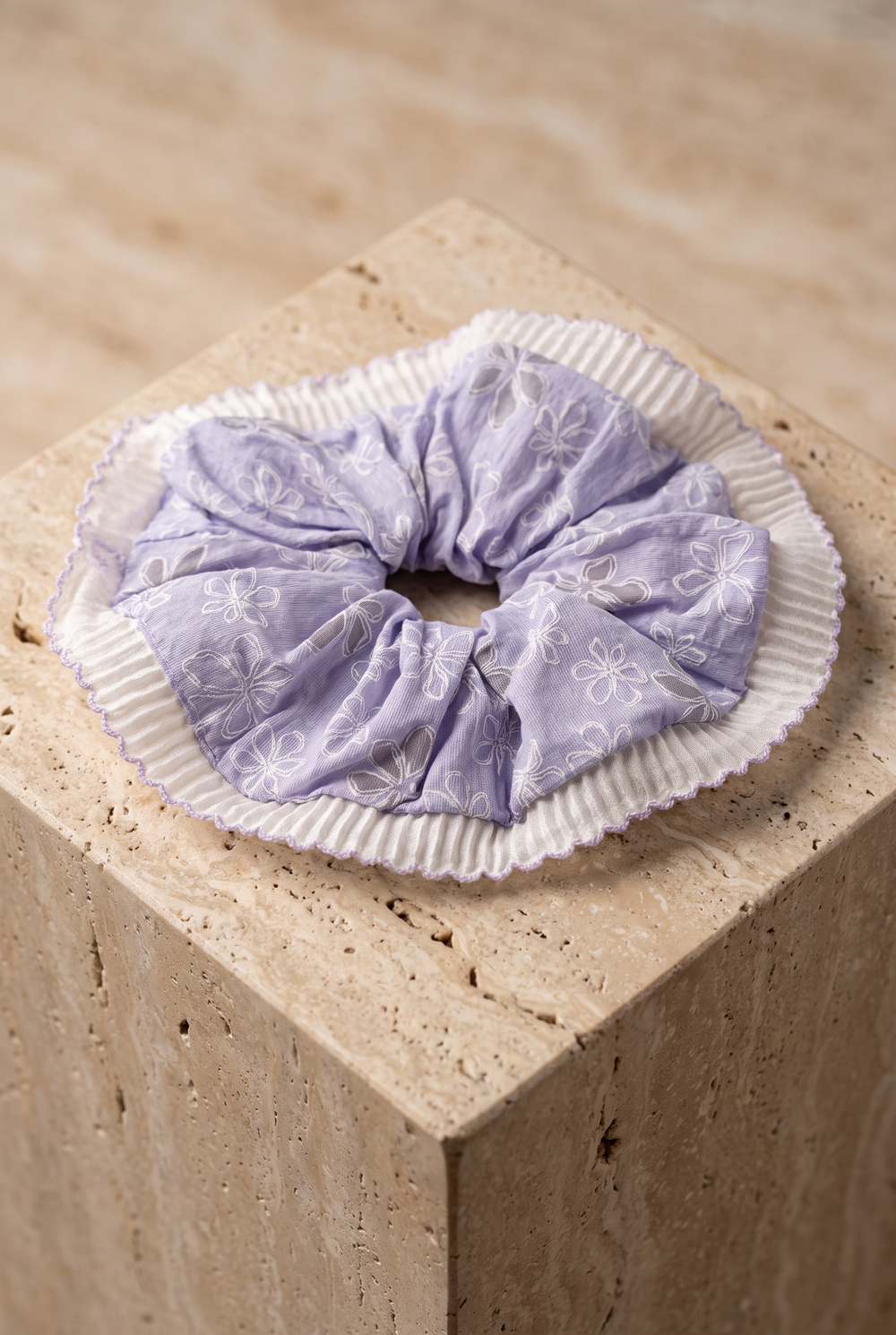 22505G2379 ÇİÇEK DESEN FIRFIRLI TOKA-26449 Lila