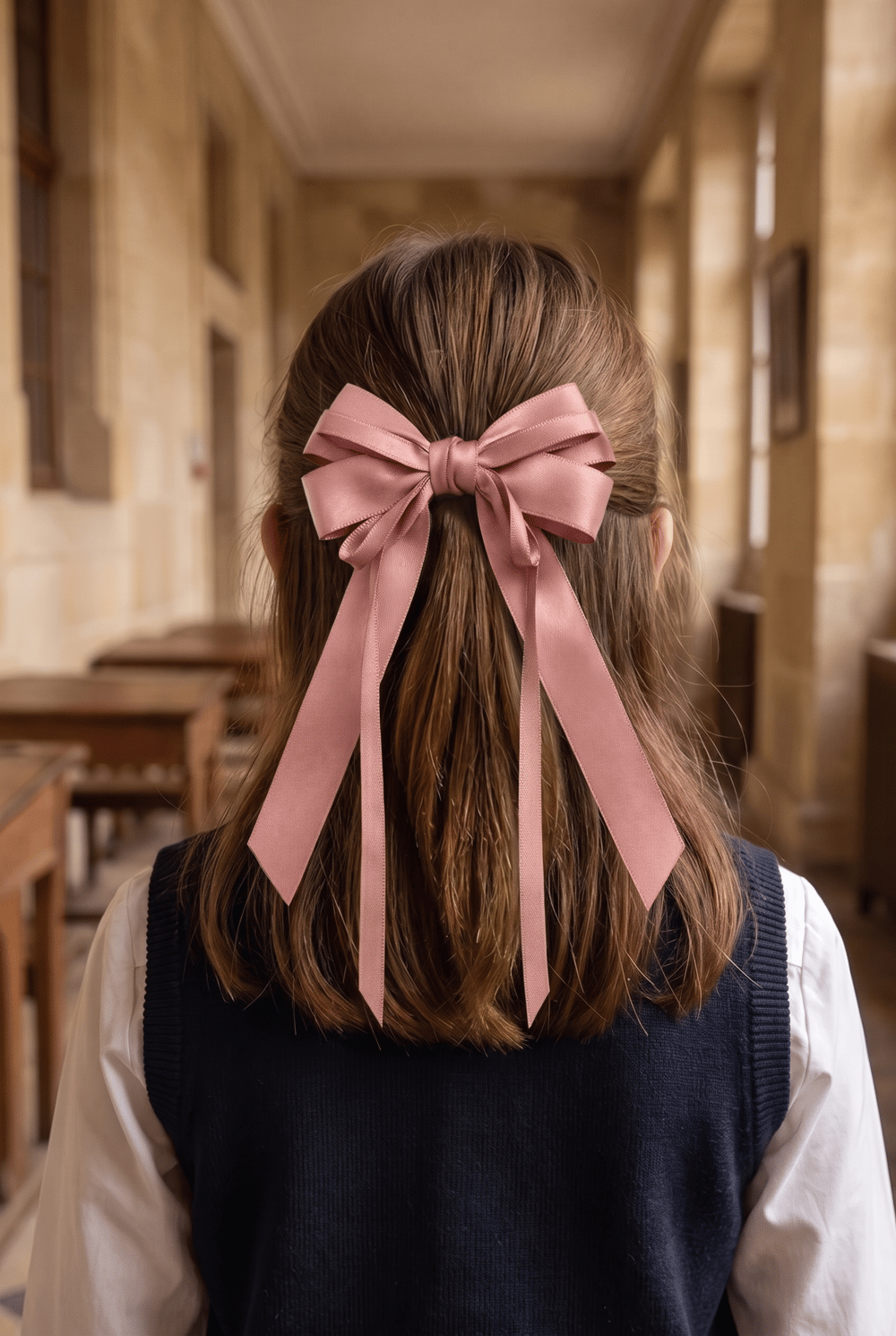 Double Bow Vending Buckle Pink