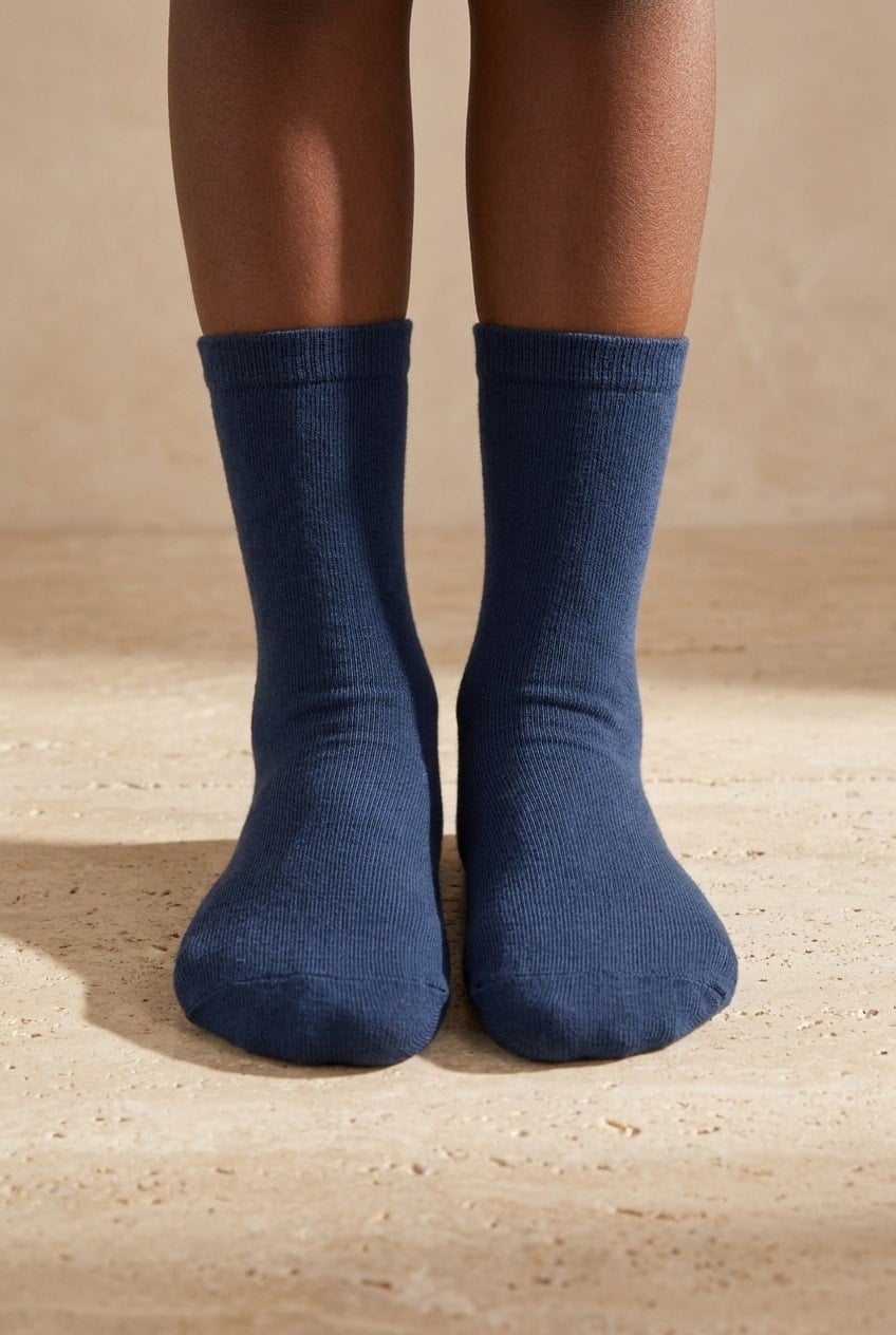 Kids Basic Socks Navy Blue