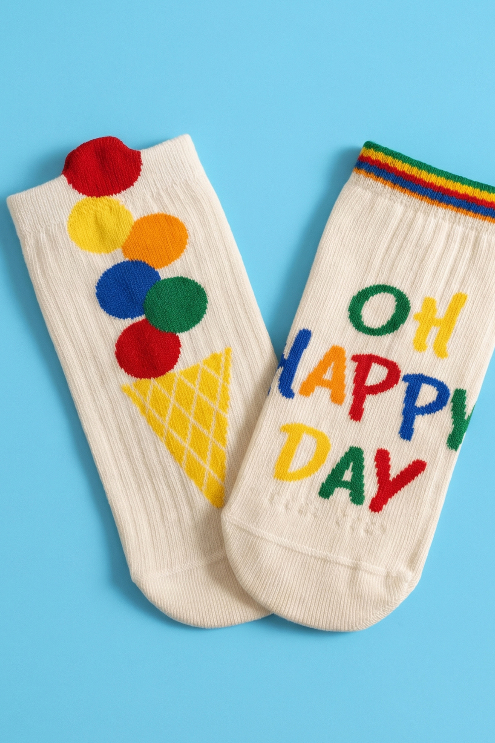 12601K2031 2PCK HAPPY DAY ÇOCUK STEP ÇORAP ÇOK RENKLİ