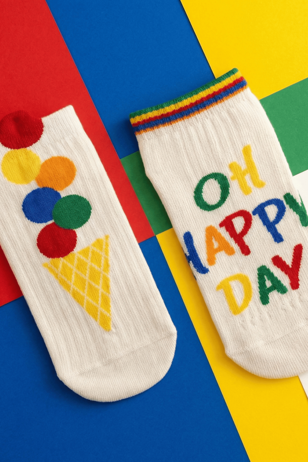 12601K2031 2PCK HAPPY DAY ÇOCUK STEP ÇORAP ÇOK RENKLİ