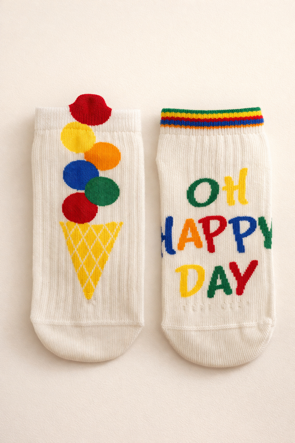 12601K2031 2PCK HAPPY DAY ÇOCUK STEP ÇORAP ÇOK RENKLİ