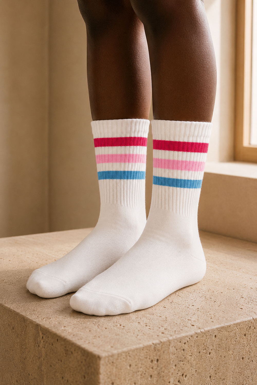 Childrens Colorful Striped Socket Socks