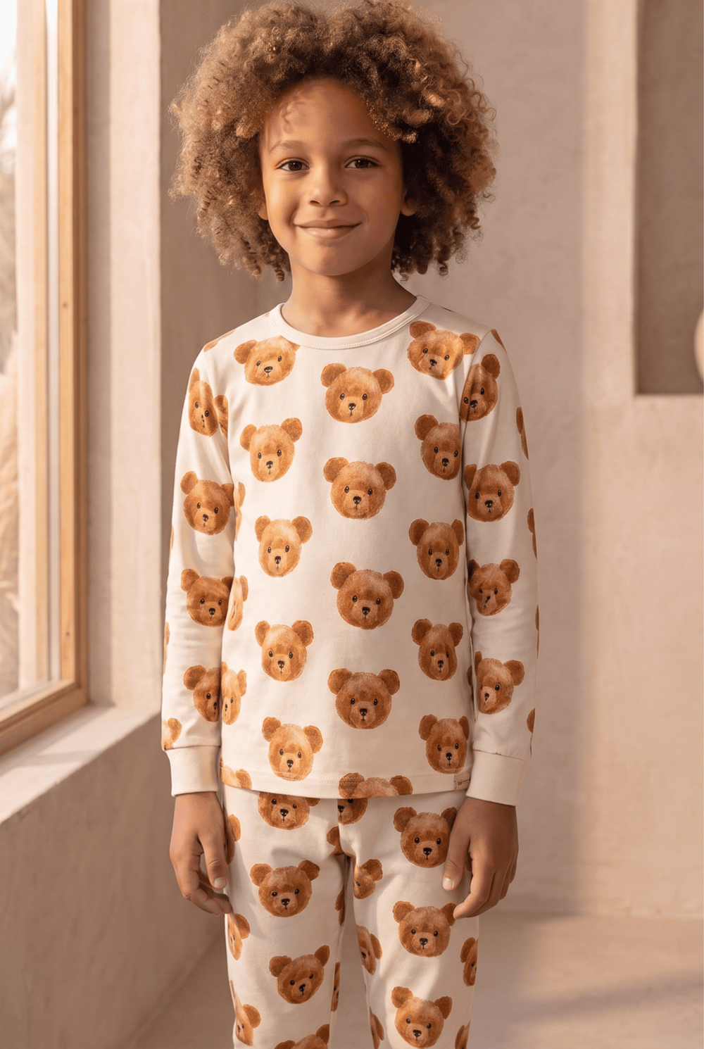 22512G2012 TEDDY ÇOCUK PİJAMA TAKIM Patterned
