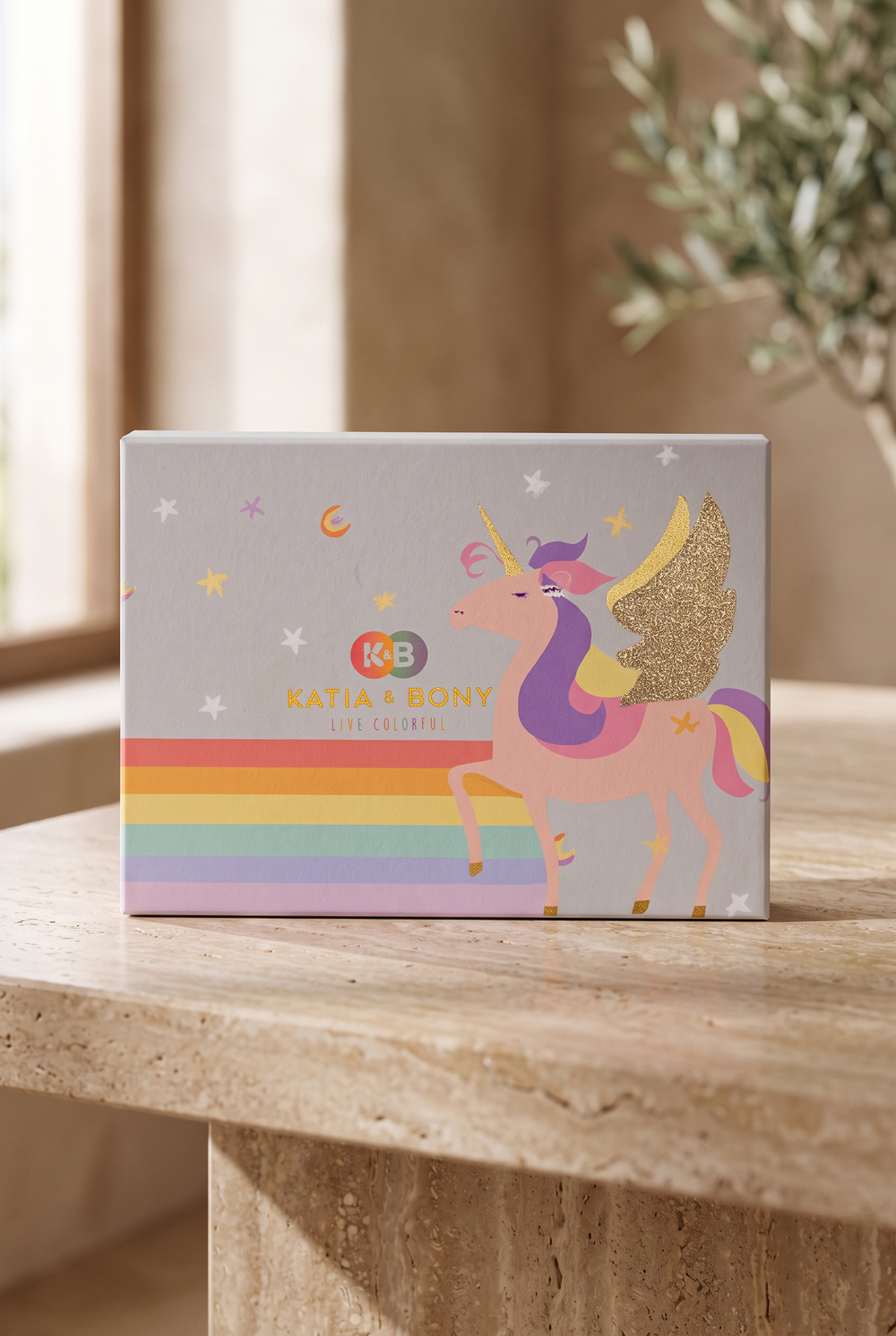 Çok Renkli Unicorn Hediye Kutusu