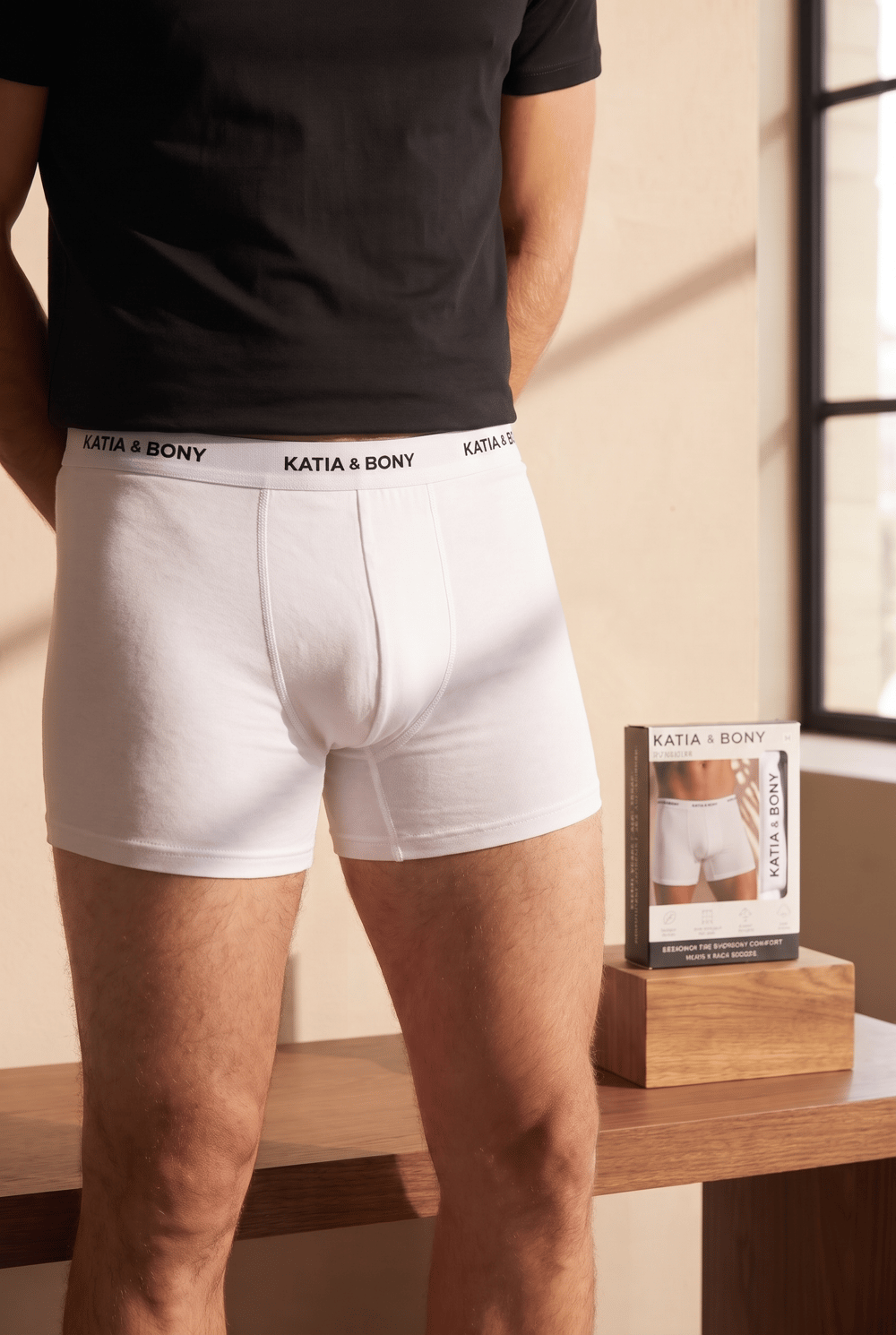 22603M4001 3PCK BASIC KUTULU MODAL ERKEK BOXER Beyaz