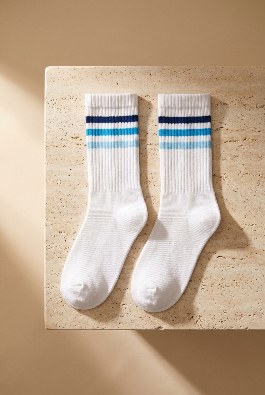 Mens 3-Pack Colorful Striped Sock Socks