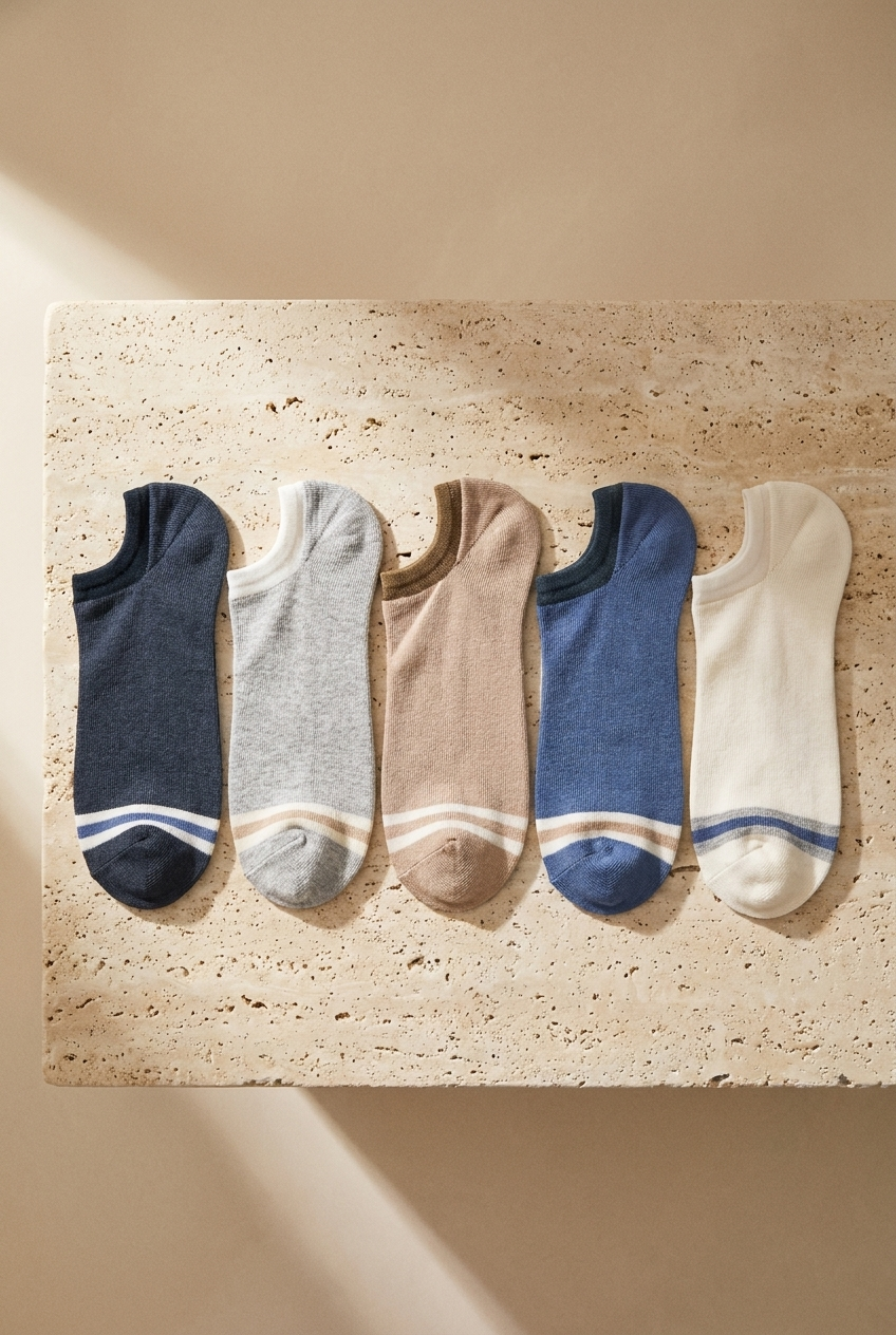 Erkek 5li Paket Step Çorap