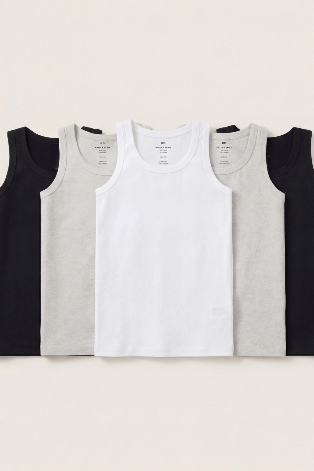 Boys 5-Pack Basic Undershirt