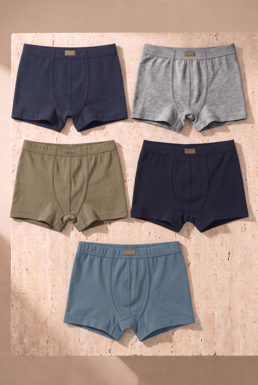 Erkek Çocuk 5li Basic Boxer Çok Renkli